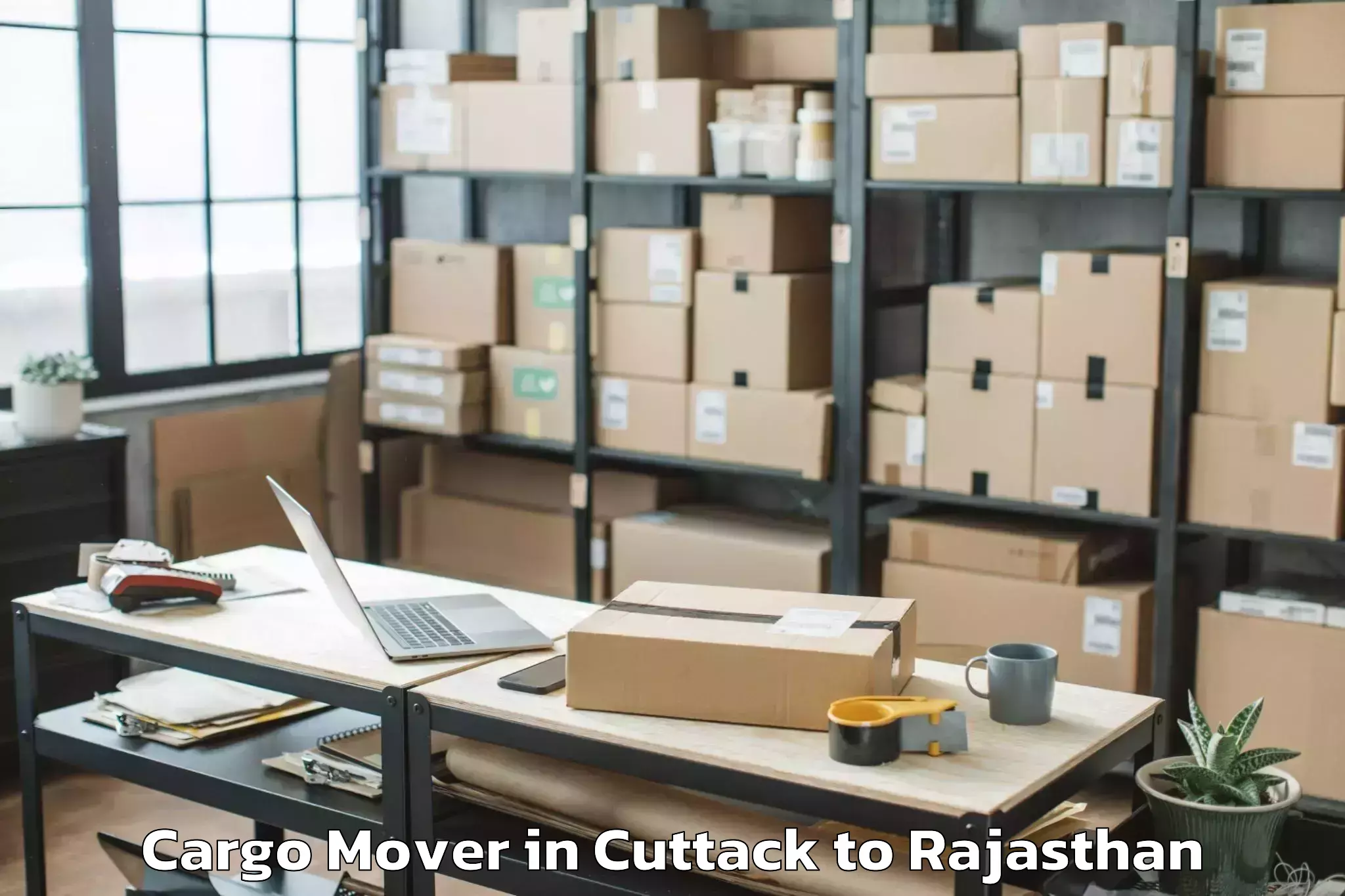 Book Cuttack to Indergarh Cargo Mover Online